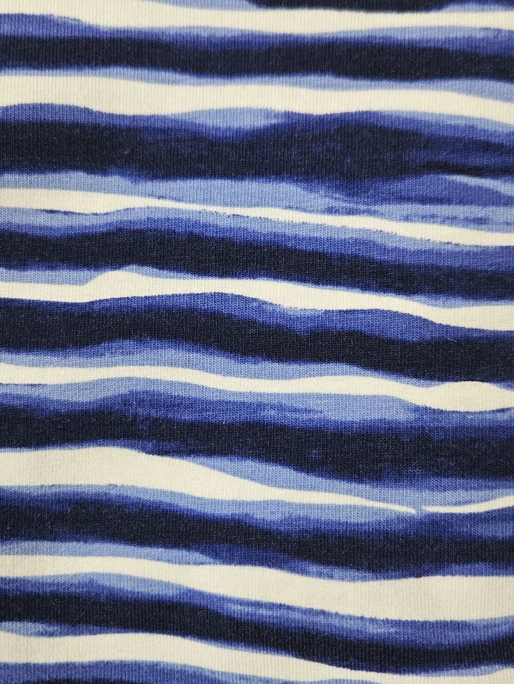 Michael Kors Casual Striped Blue & White T-Shirt Dress